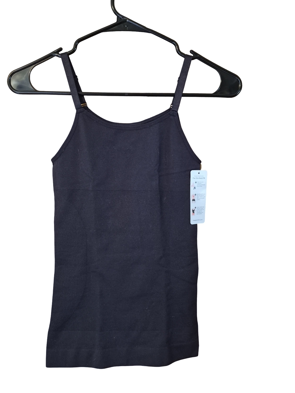 Shapermint Black Seamless Adjustable-Strap Camisole